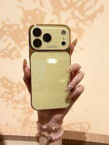 奢華純色亮面手機殼，內置鏡頭保護蓋，極簡可愛優雅，適用於 iPhone 17 Pro Max、16、15、14、13、12、11 Pro Max，鏡頭保護，新款手機殼適用於 iPhone 17 Pro Max、16 Pro Max、17 Pro、15 Pro Max、14 Pro Max、13 Pro Max，新款手機殼適用於 iPhone 18 Pro Max、18 Pro - 彩色 - 查看 3