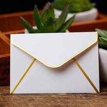 50/100Pcs VIP Membership Envelope Set, Suitable For Wedding Season Invitations, Including Membership Card, Invitation Card, Greeting Card, ID Card Envelope, Small Mini Hot Stamping VIP Envelope, Applicable For Wedding, Thanksgiving,Love Letters - A - View 7