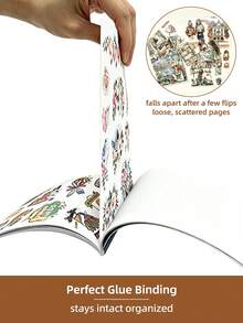 DanSoul 24 Large Coffee Theme Planner Sticker Book, Pre-Cut 3 Material Waterproof Matte PET Scrapbook Functional Sticker Set, Suitable For Bullet Journal Stationery Notebook Gift Office School Supplies Back To School - Scrapbook Stickers - View 8