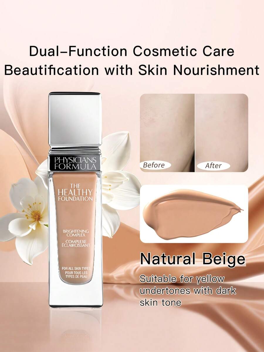 Physicians Formula Vitality 煥采賦活粉底遮瑕膏 持久不褪色 滋養肌膚 乳霜質地 適合痘痘肌與混合肌 - 自然白 - 查看 1