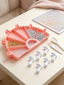 6-Grid Diamond Painting Tray With Plastic Brush, Suitable For DIY Diamond Sorting And Handmade Crafts - B - View 8