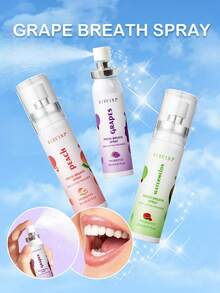 5 chai xịt thơm miệng hương trái cây, nhỏ gọn tiện lợi, giữ hương tươi mát lâu dài, làm sạch sâu, dịu nhẹ không gây kích ứng, không cồn, thiết yếu cho vệ sinh răng miệng, món đồ du lịch cần có, bao bì thời trang, size du lịch, công thức không cồn - Nhiều màu - Xem 3