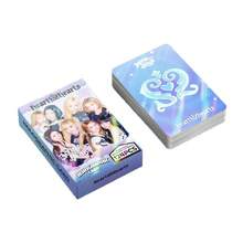 1PC 124pcs Hearts2Hearts Single K POP Merchandise LOMO Collection Holographic Photocard - A - View 5