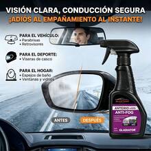 [Deshumidificador de gran capacidad 500 ml]Limpiador de Vidrios Antivaho 500ml para Auto| Previene Condensación| Apto para Parabrisas Ventanillas Espejos Laterales LEAD - 500ml-1 pieza - Ver 2