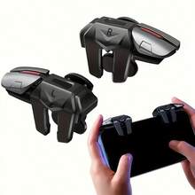 1 Pair A New Mobile Game Controller With Six Finger Linkage Game Trigger, Sensitive Aiming And Shooting Button, Mobile Game Auxiliary Button, Compatible With Multiple Phone Models - Multicolor - View 8