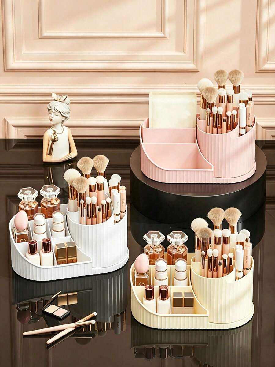 Multifunctional Cosmetic Storage Box With Multiple Compartments, Can Store Stationery, Skincare Products And Makeup Brushes - A - View 1