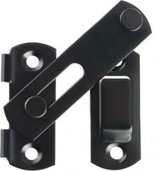 1 Piece Metal Flip Door Latch, Plate Thickness 2 Mm, Black, Equipped With Fixing Screws, Suitable For Gates, Windows And Bedrooms - 1Pc - View 3