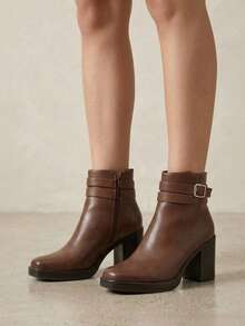 Women Ankle Boots & Booties - Brown - View 2