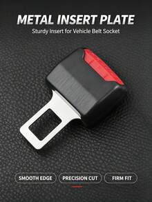 2/1pc Car Seat Belt Extension Buckle, T-Shaped Plug-In Seat Belt Extender Clip, Strap Fixing Adapter, Universal Vehicle Seat Belt Connector, For Car Interior Modification Accessories - Multicolor - View 8