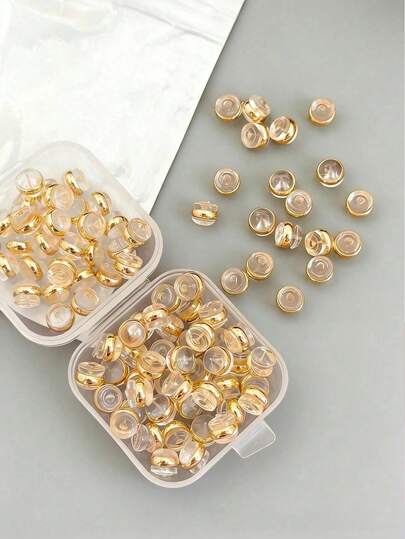 30/12pcs Silicone Anti-Loss Earring Backs,Fashion Daily Wear Secure Earring Backs Silicone Earring Backs Suitable For Heavy Earrings,Invisible Lifting