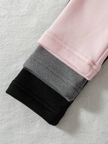 3pcs/Pack Girls Fashion Casual Mock Neck Base Layer Tops, Autumn/Winter - Multicolor - View 4