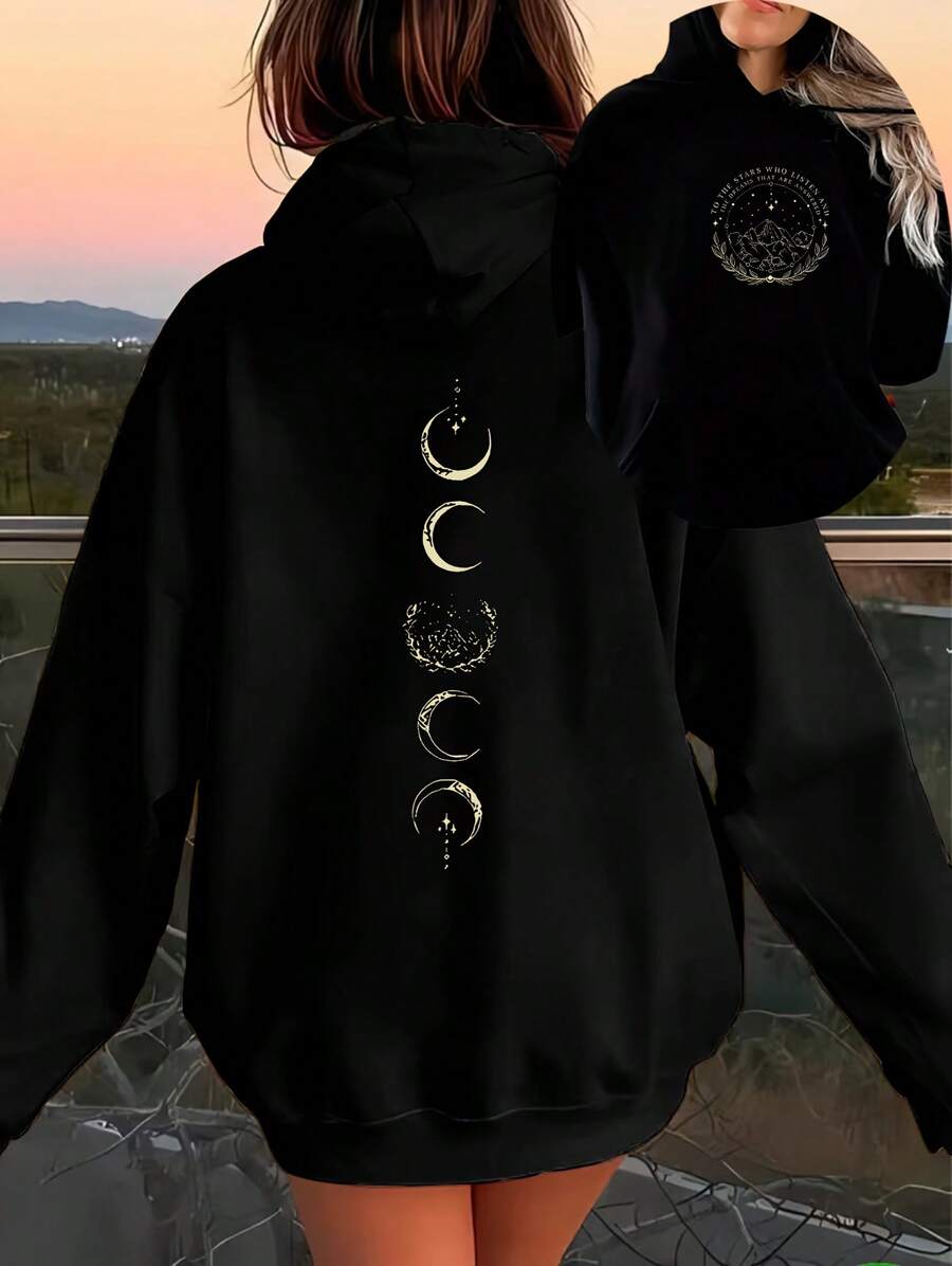 Women Sweatshirts & Hoodies - 黑色 - 查看 1