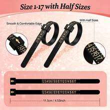 KLONKEE Bracelet And Ring Size Measurement Kit, Includes Ring Size Measuring Tool, Finger Measuring Gauge, And Two American Size 1-17 Finger Measuring Gauges (Black, Plastic) - Multicolor - View 4