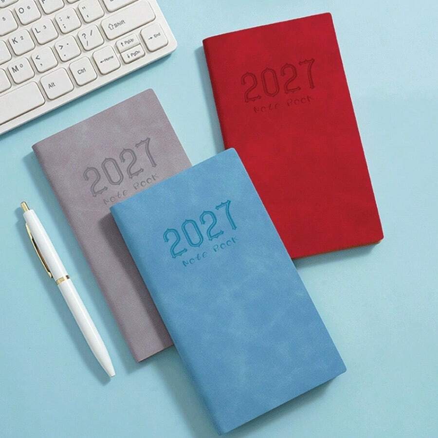 Pocket Design A6 Planner Notebook, Portable & Lightweight, Premium Thick Paper, 2027 Calendar, Smooth Writing Surface - Multicolor - View 1