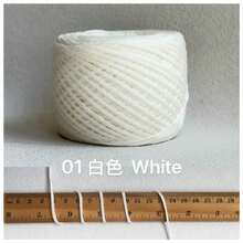 閃亮鏤空紗線 金色與銀色金屬線 鉤針手工 DIY 滾邊與編織用線 適用於包包、娃娃、飾品等 - 50g - 查看 44