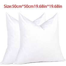 2PS Polyester Fiber High Elasticity Full Soft Machine Washable Sofa Pillow Insert Living Room Bedroom Simple - White - View 13