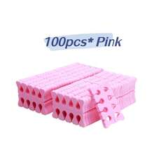 10/50/100pcs Pink Foam Separators - Suitable For Manicure, Pedicure And Nail Art, Odorless Nail Polish Accessories, Comfortable Sponge Finger Separators, Toe Separators, Back To School Season Gift - Multicolor - View 12