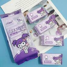 Tisu Basah Pembersih Air Murni yang Lucu, Tisu Basah Portabel untuk Pelajar, Kemasan Kecil dari Kain Non-Woven - Beraneka warna - View 3