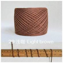 閃亮鏤空紗線 金色與銀色金屬線 鉤針手工 DIY 滾邊與編織用線 適用於包包、娃娃、飾品等 - 50g - 查看 42