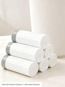 105/45 Drawstring Trash Bags, Reusable Garbage Bags Trash Can Liners, For Back To School Dorm, Bathroom, Kitchen, Bedroom, Office, Apartment, Travel And Small Trash Cans Daily Home Cleaning - Multi-color Style - View 6