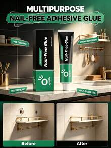 Waterproof No-Nail Glue, Daily Home Use No-Drill Fast-Drying Adhesive, Suitable For Multiple Surfaces - A - View 2