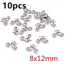 10pcs Stainless Steel Feather Leaf Moon Star Heart Small Charms Pendant For Earrings Necklace Bracelet DIY Jewelry Making Accessories - Stainless Steel Small Pendant - View 32