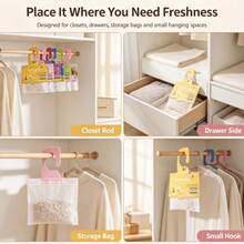 20pcs Hanging Scented Sachets With Hooks, Suitable For Wardrobe, Closet, Drawer, Shoe Cabinet, Car, Bathroom And Home Storage Space - Scented Sachet - View 8