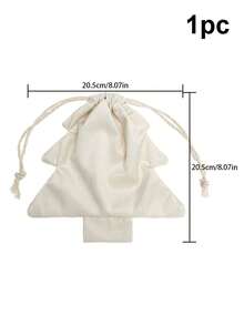 Personalized Custom 2026 New Christmas Atmosphere Decorative Drawstring Bag With Pom Pom Bell Accessories, Christmas Tree Shaped Hanging Ornament Pendant - Multicolor - View 8