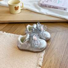 New Versatile Casual Shoes, Fashionable Polka Dot Cute Princess Shoes, Comfortable Soft Children's Shoes - Silver - View 6