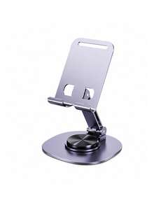 Metal Phone Stand Portable Phone Tablet Desktop Support Stand Tablet Holder Foldable 360 Degree Rotation, Adjustable Angle Support, Charger Compatible - Phone Stand - View 12