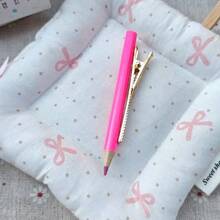 1pc Cute Original Art Pencil Hair Clip, Fun Realistic Duck Beak Side Bangs Hair Clip, Quirky Hair Accessory To Match School Uniform, JK Uniform, Bun Hairstyle, Clip The Pencil Hair Clip On The Side To Instantly Create A Japanese Campus Energetic Atmosphere, Both Adorable And Youthful - Multicolor - View 7