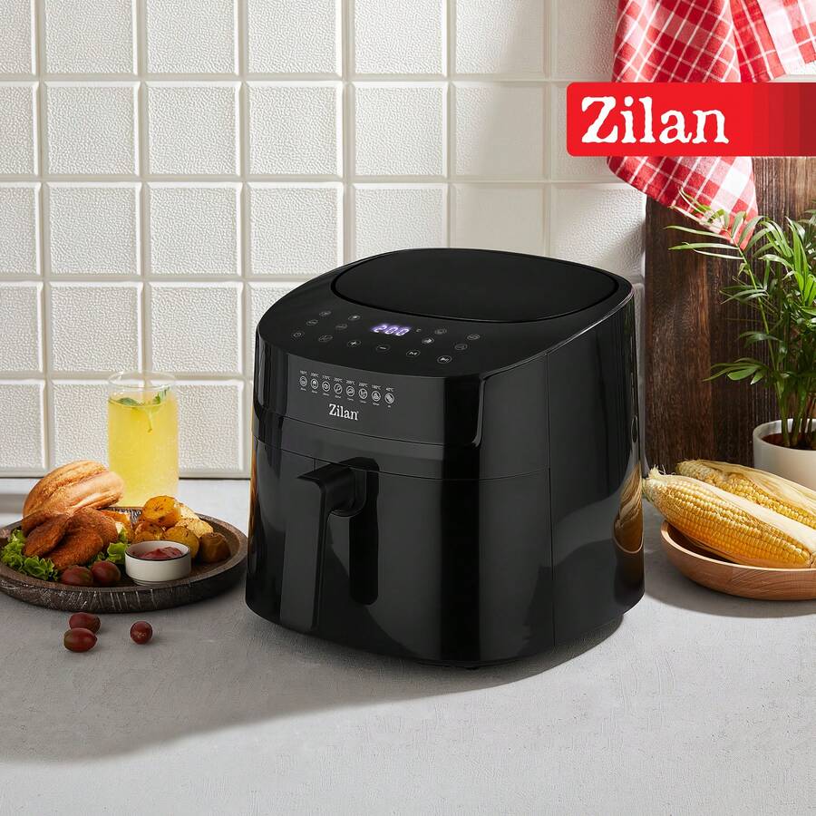 Zilan ZLN7999 Air Fryer, Black, 1800W, Digital Display, Touch Panel - EU F Type Plug(220-240V) - View 1