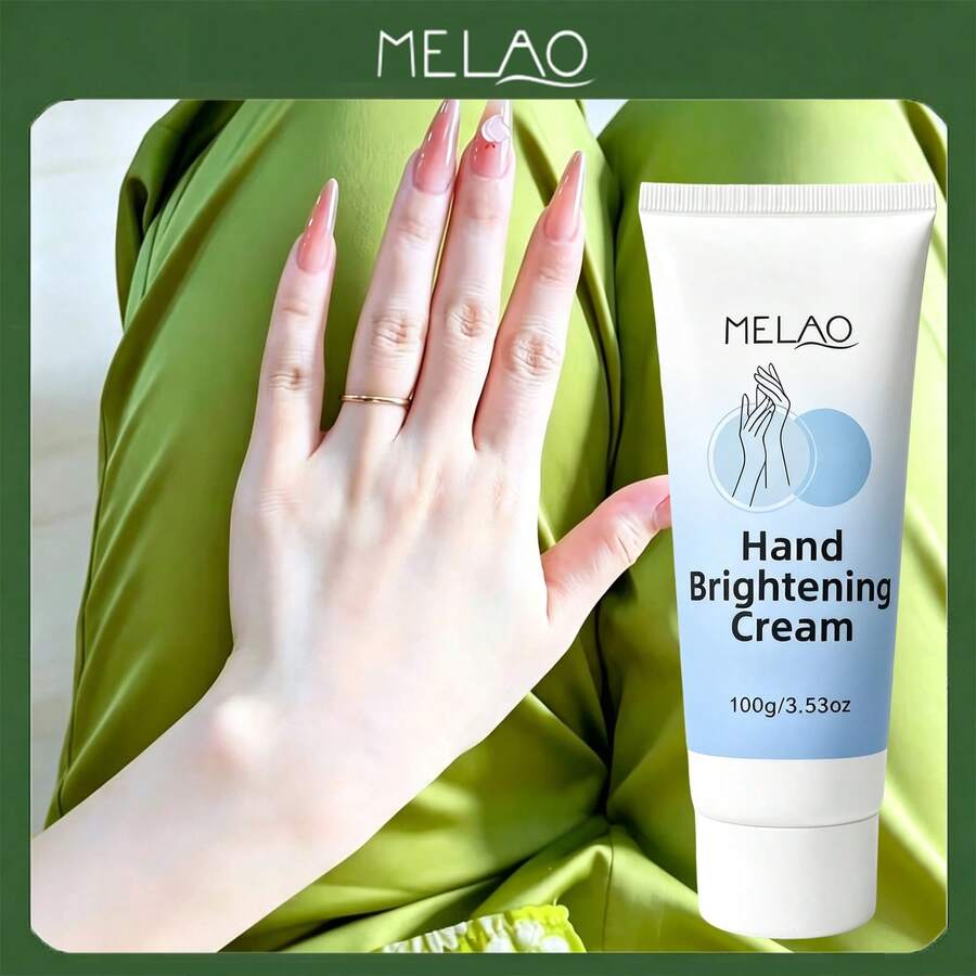 MELAO Brightening Hand Cream 100g, Moisturizing Nourishing Hand Lotion, Softens Dry Rough Skin, Unisex Daily Hand Cream - Fresh - View 1