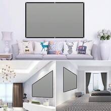 GAINVANE Black Frame Non-Perforated Anti-Glare Projector Screen, Portable Projector Screen 60-133 Inches, Suitable For Front Projection, Can Enhance Projector Brightness - View 5