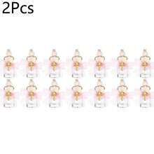 12pcs Cross Wish Bottle Glass Gift, Suitable For Baptism, Communion, Catholic Wedding 8ml Small Catholic Christian Holy Water Container, Baptism Ceremony Guest Gift, With Cross Pin And Ribbon Decorated Bottle Stopper - Multicolor - View 7