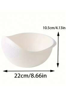 1pc Kitchen Multi-Function Rice Washing Strainer, Household Plastic Rice Sieve, Vegetable And Fruit Washing Basket, Thickened Anti-Drop Rice Basin, Fine Mesh Quick Drainage, Kitchen Cleaning Grains And Vegetables, Practical Kitchen Utensil For Home Cooking Storage And Cleaning - Drain Basket - View 9