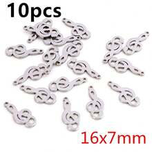 10pcs Stainless Steel Feather Leaf Moon Star Heart Small Charms Pendant For Earrings Necklace Bracelet DIY Jewelry Making Accessories - Stainless Steel Small Pendant - View 9