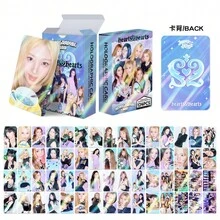 1PC 124pcs Hearts2Hearts Single K POP Merchandise LOMO Collection Holographic Photocard - A - View 3