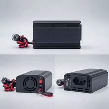 Inversor de tensão veicular 600VA conversor 12V para 110V com tomada padrão brasileiro porta USB QC3.0 e PD Type C carregamento rápido fonte portátil para carro acampamento atividades externas e emergências W - A - Visão 1