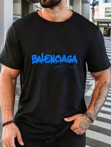 Men T-Shirts - 黑色 - 查看 1