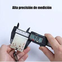 Regla digital de 150 mm, calibrador vernier electrónico con dial, cuerpo fabricado en fibra de carbono - 1 - Ver 4