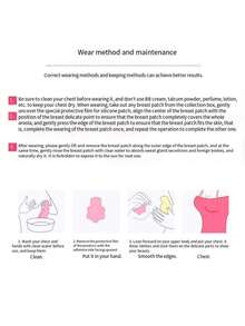 2pcs Reusable Seamless Silicone Nipple Covers, Invisible Breast Lift Tape, Anti-Slip Pasties, Solid Color Bra Accessories, 100% Silicone, Hand Washable,Easy To Clean Bra Accessories,Fits All Bust Sizes - Multicolor - View 12