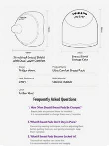 Philips Avent 1pc Nipple Shield Silicone Nipple Shield For Breastfeeding With Carry Case Ultra-Thin Super-Soft, Flat Or Inverted Nipples, Protect Damaged Nipples - Multicolor - View 12