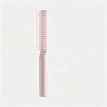 Double-Row Offset Tooth Comb, Home Detangling Hairbrush, Anti-Tangle Wet & Dry Hair Comb - Pink - View 8