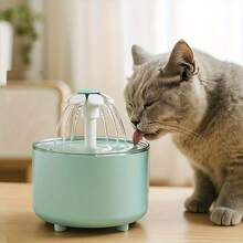 1pc Cat Water Fountain Circulating Flowing Water Dispenser Kitten Drinking Bowl Dog Water Bowl - 1.5 - View 1