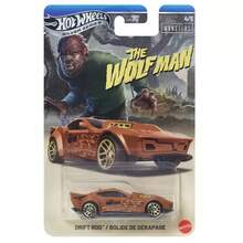 1:64 Diecast Model Car, Mattel Hot Wheels GDG83 Universal Monsters Series,  , Cockney Cab II, Rip Rod, Mummy, Wolf Man, Chevy Panel, Dracula, Collectible Gift Toy - Multicolor - View 3