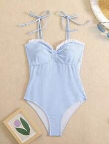 Women Swimming & Diving Suit - Blue - View 1