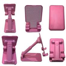 1pc Foldable Adjustable Height Portable Phone Stand, Essential For Women Travel, Kitchen, Office Use... Suitable For All Phones. Wall Shelf. Room Essentials. Wall-Mounted Storage Rack. Office Desk Accessory. Phone Grip. Office Decor. Shelf. Stand - Multicolor - View 14
