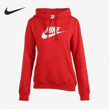 Nike/Authentic Women's Spring Logo Print Drawstring Hooded Sweatshirt DQ5776-657 - DQ5776-657 - View 11
