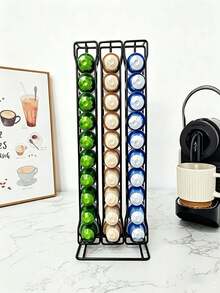 Creative Metal Coffee Capsule Storage, Home Desktop 3D Organizer, Coffee Capsule Storage, Capsule Dedicated Storage, Can Hold 60 Small Packs - Coffee Storage Rack - View 9